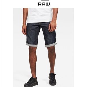 G star raw denim shorts